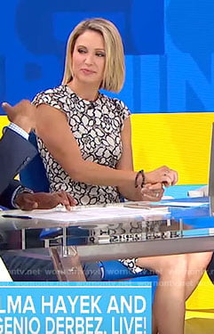 Amy's floral sheath dress on Good Morning America