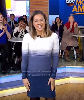 Ginger's ombre mini dress on Good Morning America