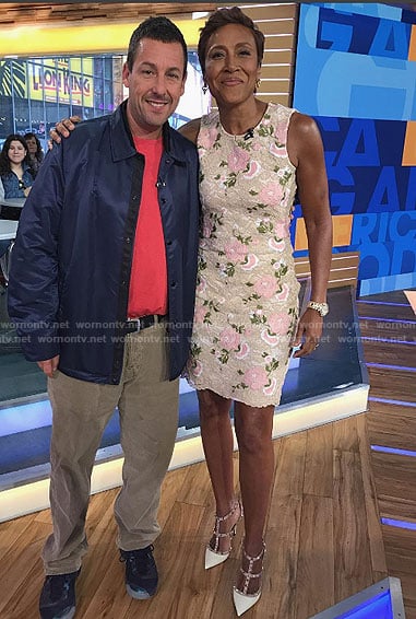 Robin's embroidered dress on Good Morning America