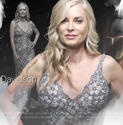 Ashley's lace gown on The Young and the Restless opening credits