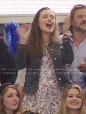 Hannah's white floral dress on 13 Reasons Why