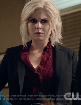 Liv's red polka dot dress on iZombie