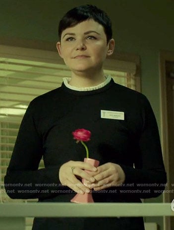 Mary's black sweater with white ruffled neck on Once Upon a Time