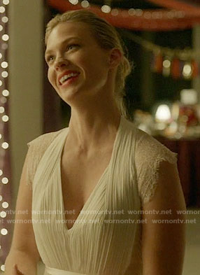 Melissa's wedding dress on Last Man on Earth