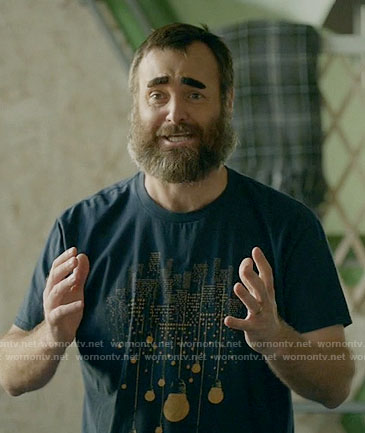 Tandy's city lights graphic tee on Last Man on Earth