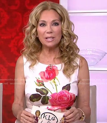 Kathie's white floral flare dress on Today