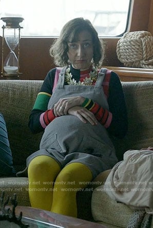 Carol's multi-colored turtleneck and pinafore dress on Last Man on Earth