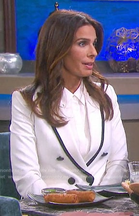 Hope's white blazer with black trim on Days of our Lives