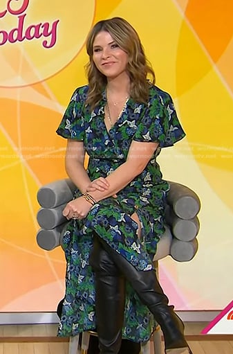 Jenna's green floral print dress on Today