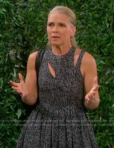 Jennifer's tweed dress with cutouts on Days of our Lives