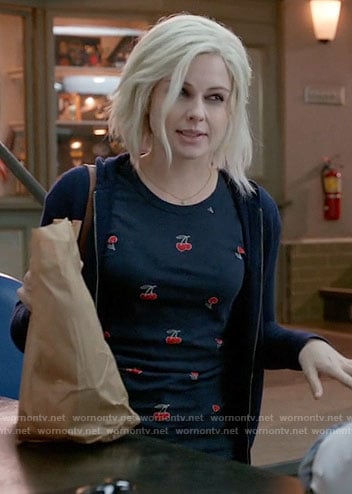 Liv's cherry print t-shirt on iZombie