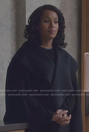 Olivia's black cape on Scandal