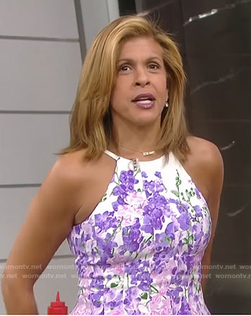 Hoda's white floral dress on Today