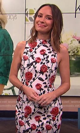 Catt's rose print dress on E! News