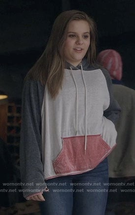 Daphne's colorblock hoodie on Nashville