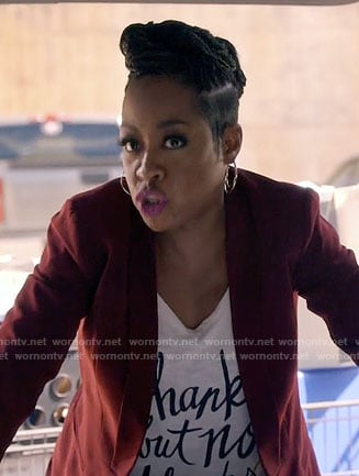 Mo's Thanks But No Thanks tee on Daytime Divas