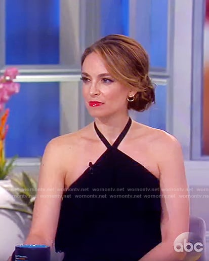 Jedediah's black halter top on The View