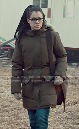 Cosima's military down jacket on Orphan Black