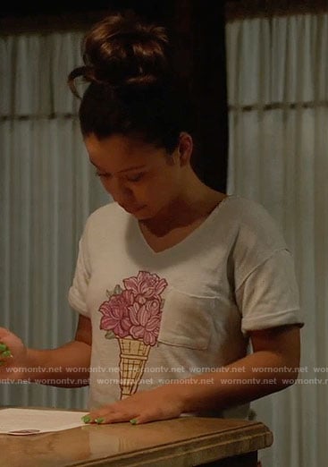 Mariana's flower ice cream top on The Fosters
