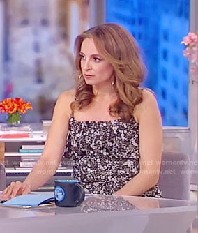 Jedediah's grey floral jumpsuit on The View