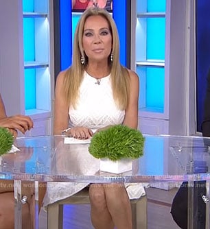 Kathie's white zig zag lace dress on Today
