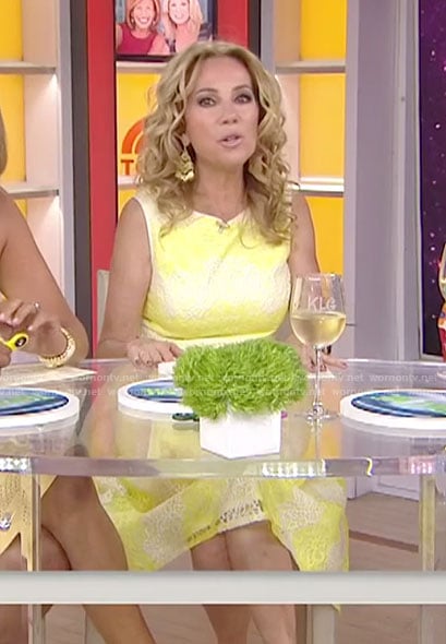 Kathie's yellow lace dress on Today