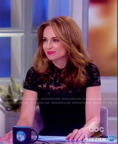 Jedediah's black lace jumpsuit on The View