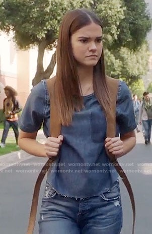 Callie's denim top on The Fosters