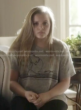 Daphne's grey tree graphic tee on Nashville