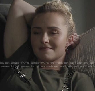 Juliette's safety pin detail tee on Nashville