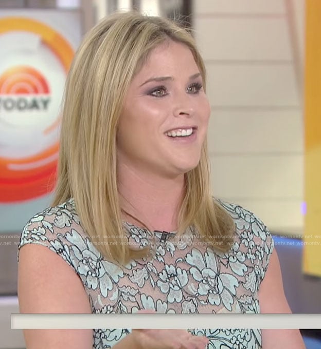 Jenna's mint green lace sheath dress on Today