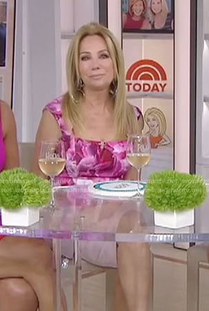 Kathie's pink ombre floral dress on Today
