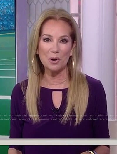 Kathie's purple keyhole top on Today