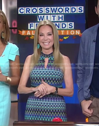 Kathie's zig zag print keyhole dress on Today