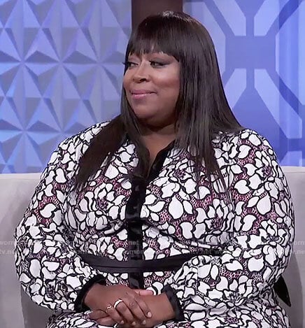 Loni's floral shirtdress on The Real