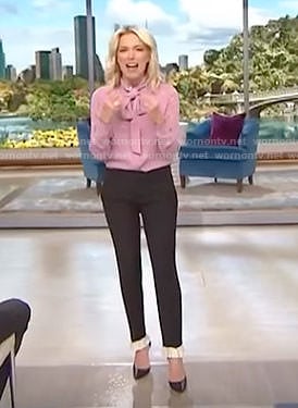 Megyn's black ruffle hem pants on Megyn Kelly Today
