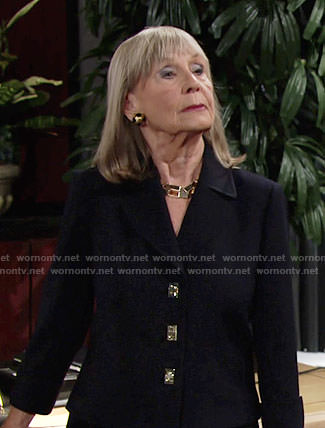 Dina's turnlock jacket on The Young and the Restless