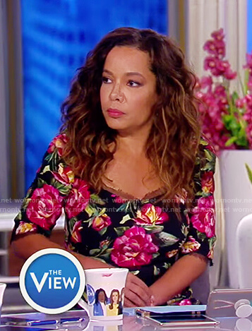 Sunny's floral print dress on The View