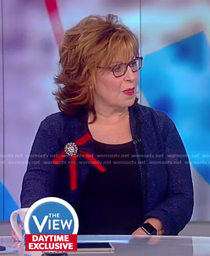 Joy's ribbon brooch on The View