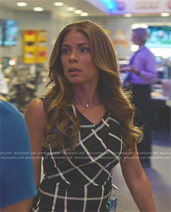 Kara's black and white checked dress on Being Mary Jane