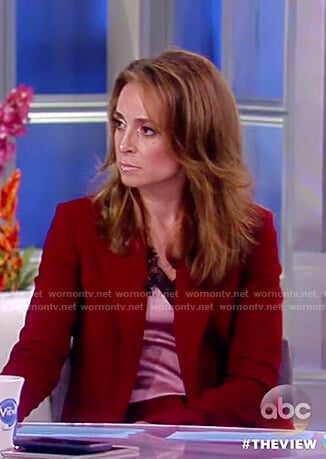 Jedediah's red blazer and pants on The View