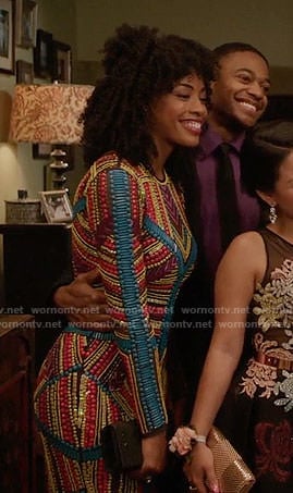 Olivia's multi-colored beaded prom dress on The Fosters