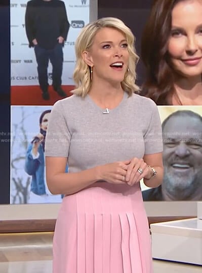 Megyn's pink pleated skirt on Megyn Kelly Today