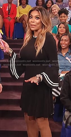 Wendy's bell sleeve knit dress on The Wendy Williams Show