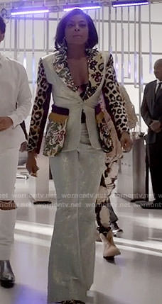 Cookie's metallic and leopard print suit on Empire