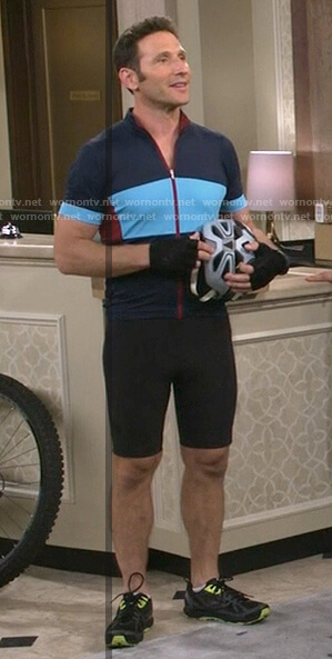 Josh's blue and red cycling jersey on 9JKL