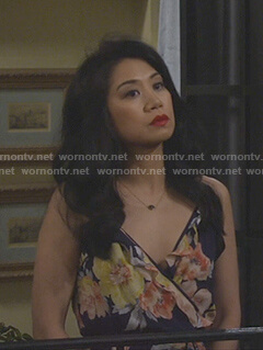 Eve's floral print cami dress on 9JKL