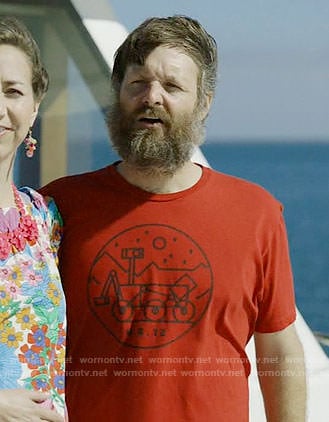 Tandy's Mars Rover graphic tee on Last Man on Earth
