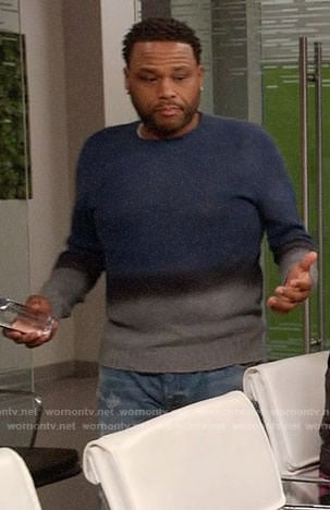 Andre's ombre sweater on Black-ish