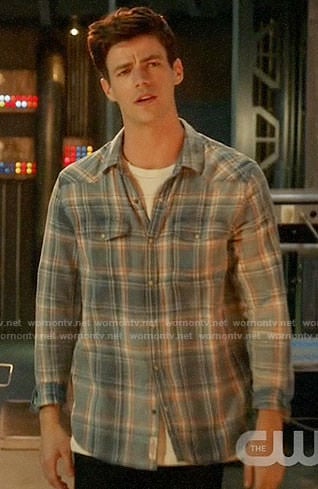 Barry's blue plaid shirt on The Flash